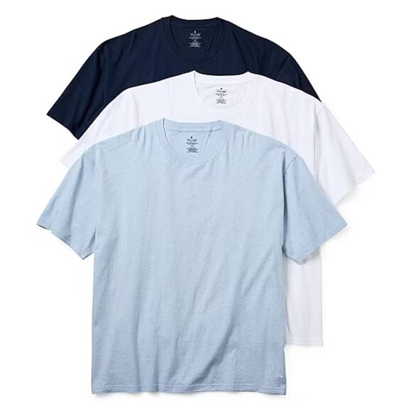Stafford Heavyweight Mens 3 Pack Short Sleeve Crew Neck T-Shirt Big - Sz 2XL - Picture 1 of 2